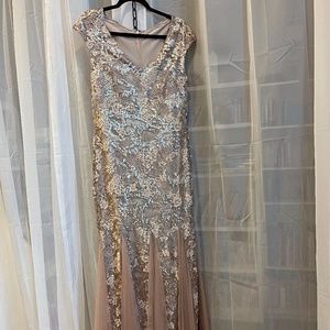 Rose Gold Formal Dress Size 16 by Alex Evenings